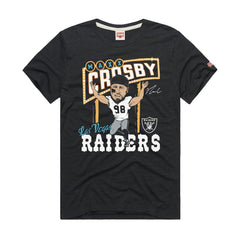 Maxx Crosby Las Vegas Raiders Homage Unisex Caricature Player Graphic Tri-Blend T-Shirt - Charcoal cheap