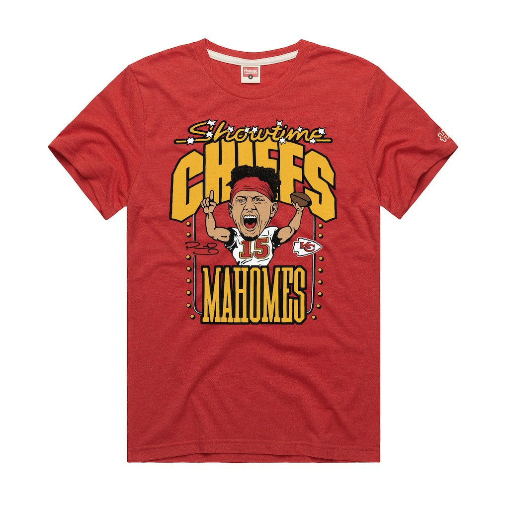 Patrick Mahomes Kansas City Chiefs Homage Unisex Caricature Player Graphic Tri-Blend T-Shirt - Red on sale