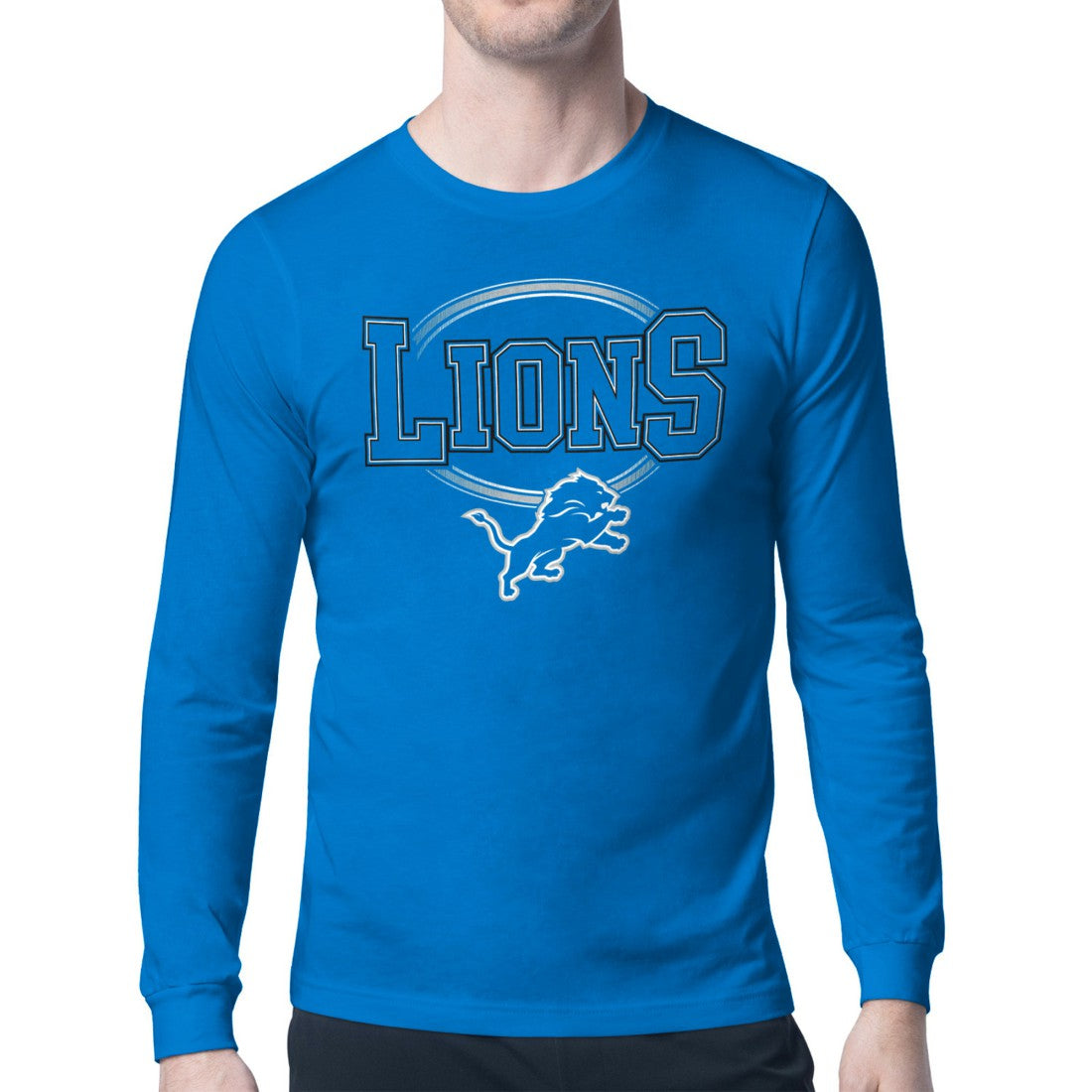 Detroit Lions Starter Team Track Graphic Long Sleeve T-Shirt - Blue online