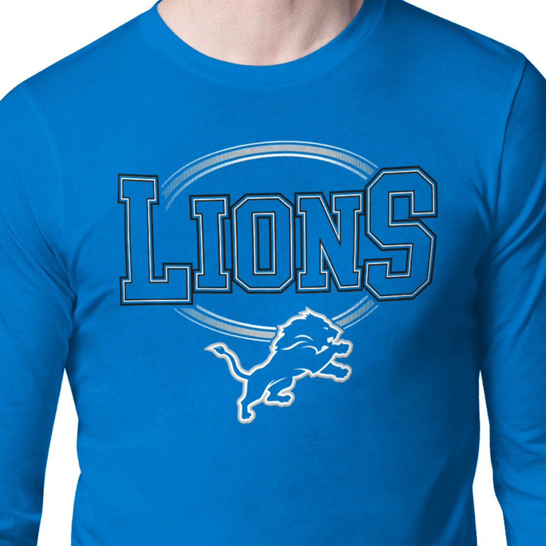 Detroit Lions Starter Team Track Graphic Long Sleeve T-Shirt - Blue online