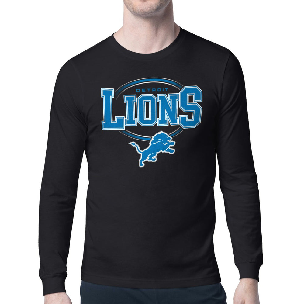 Detroit Lions Starter Team Track Graphic Long Sleeve T-Shirt - Black outlet