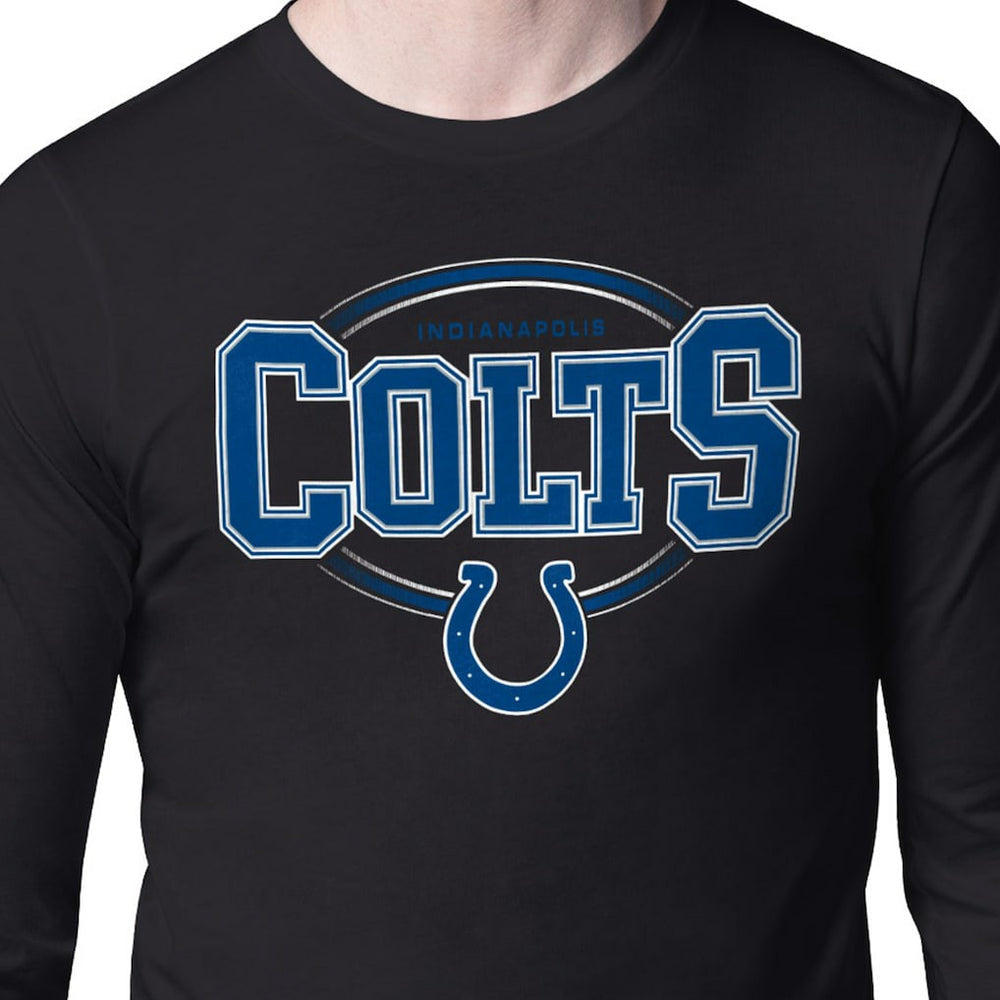 Indianapolis Colts Starter Team Track Graphic Long Sleeve T-Shirt - Black cheap