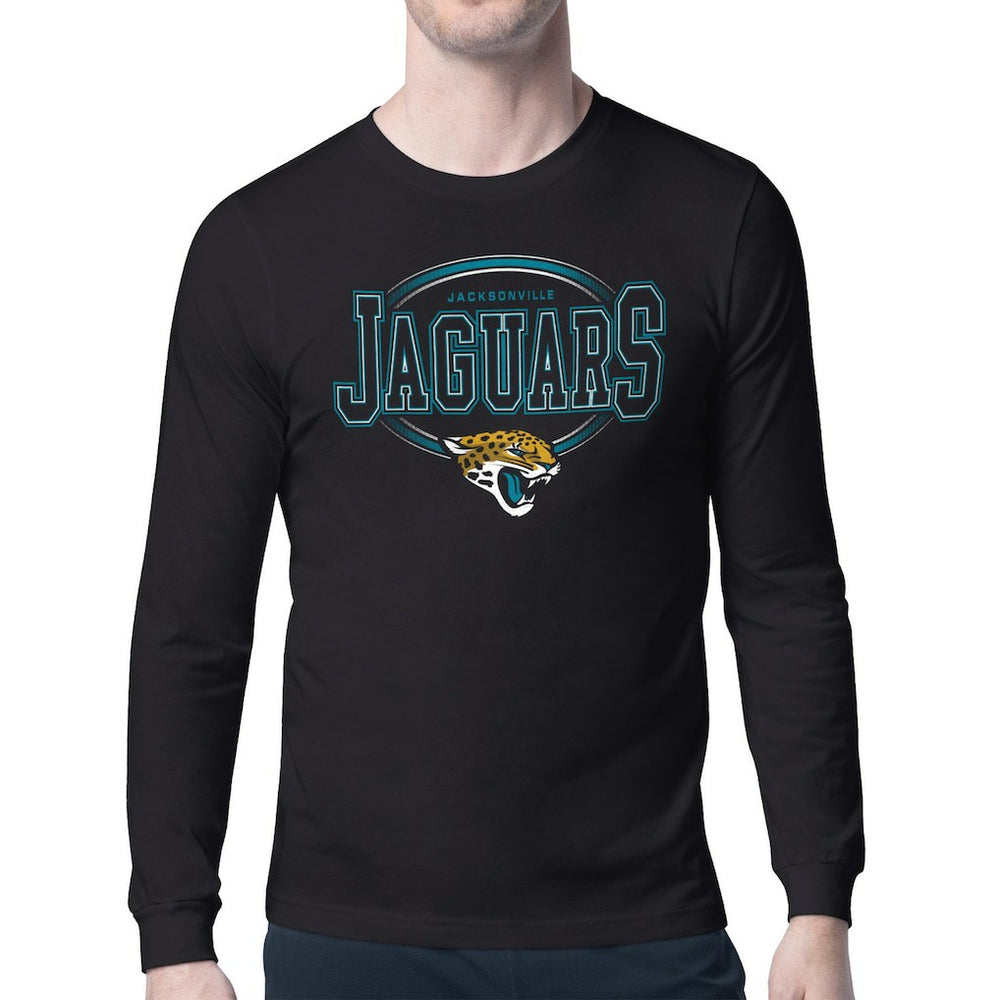 Jacksonville Jaguars Starter Team Track Graphic Long Sleeve T-Shirt - Black outlet