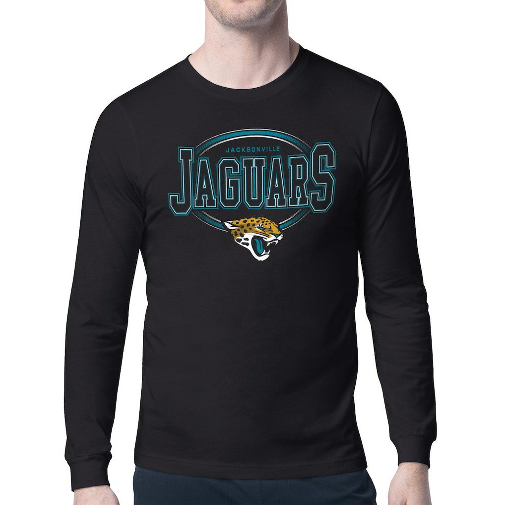 Jacksonville Jaguars Starter Team Track Graphic Long Sleeve T-Shirt - Black outlet