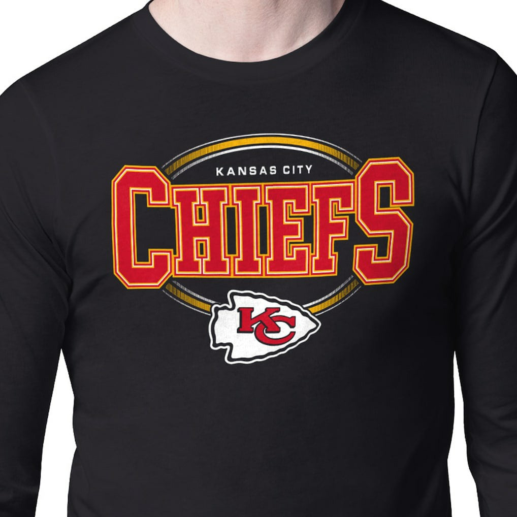 Kansas City Chiefs Starter Team Track Graphic Long Sleeve T-Shirt - Black on sale