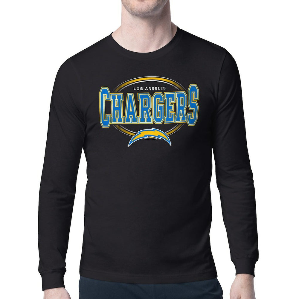 Los Angeles Chargers Starter Team Track Graphic Long Sleeve T-Shirt - Black outlet