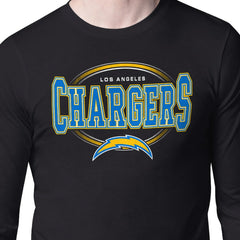 Los Angeles Chargers Starter Team Track Graphic Long Sleeve T-Shirt - Black outlet