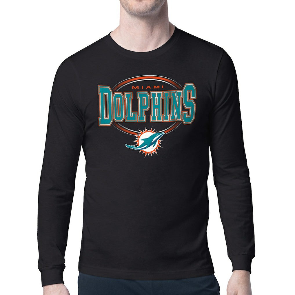 Miami Dolphins Starter Team Track Graphic Long Sleeve T-Shirt - Black for sale