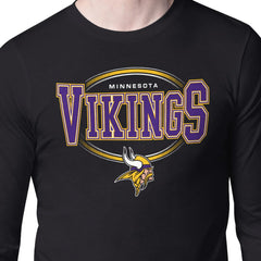 Minnesota Vikings Starter Team Track Graphic Long Sleeve T-Shirt - Black for sale