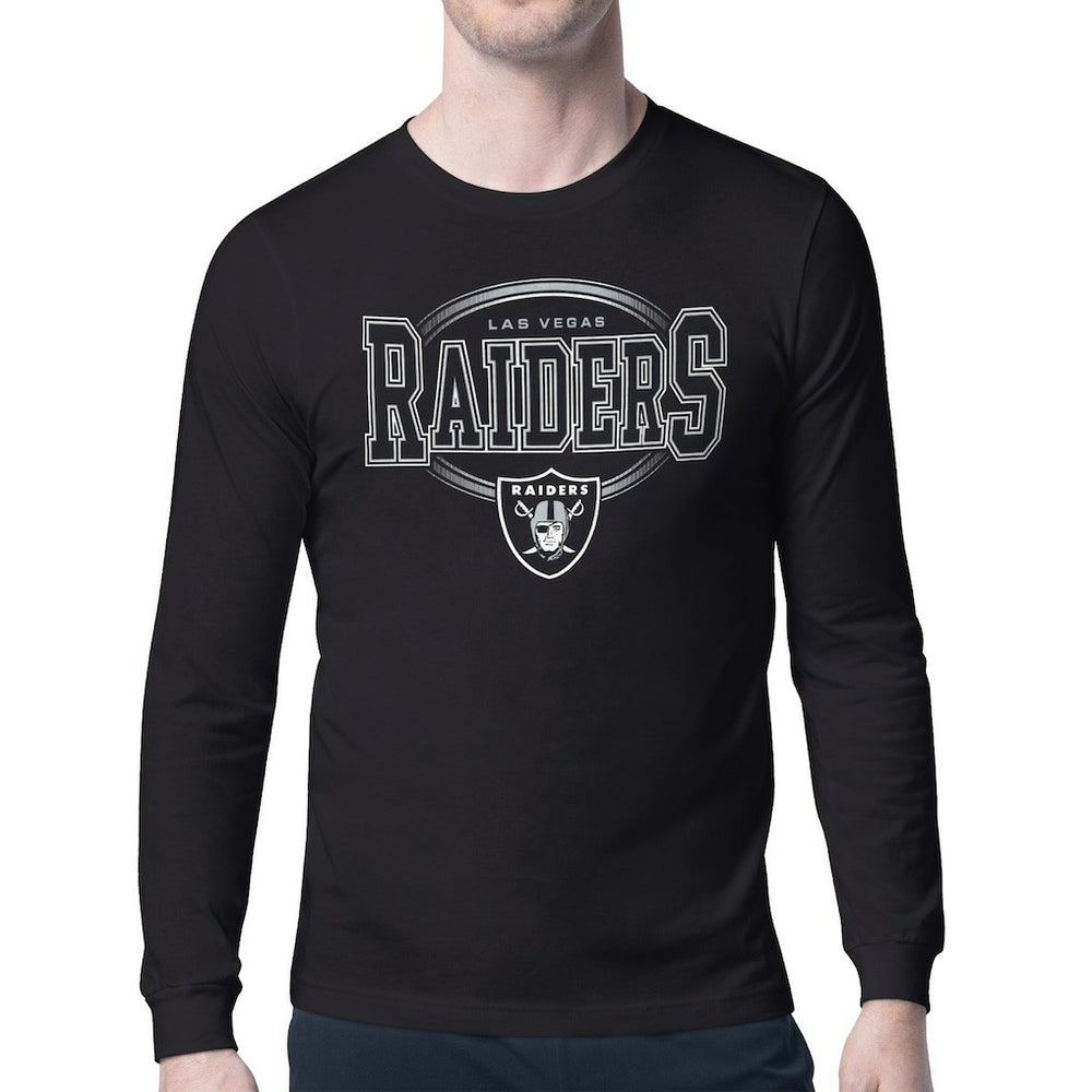 Las Vegas Raiders Starter Team Track Graphic Long Sleeve T-Shirt - Black outlet