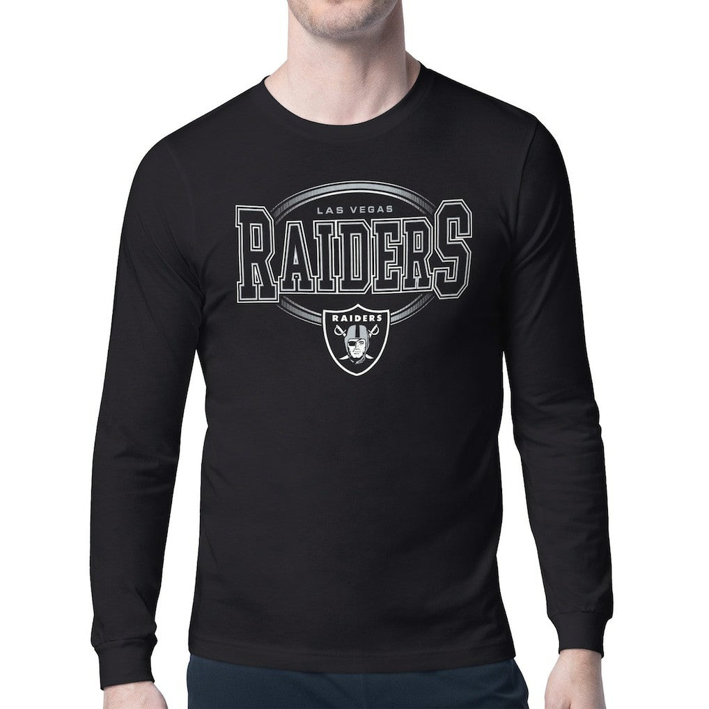 Las Vegas Raiders Starter Team Track Graphic Long Sleeve T-Shirt - Black outlet