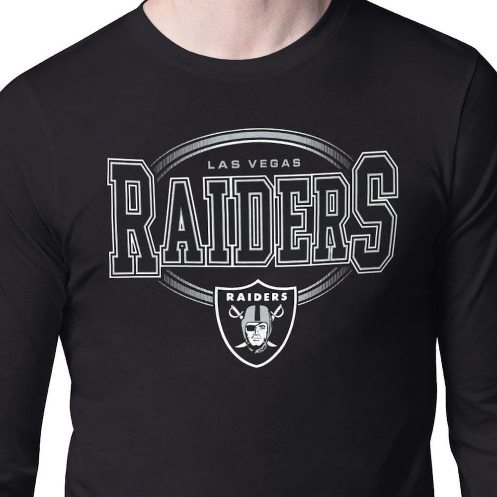 Las Vegas Raiders Starter Team Track Graphic Long Sleeve T-Shirt - Black outlet