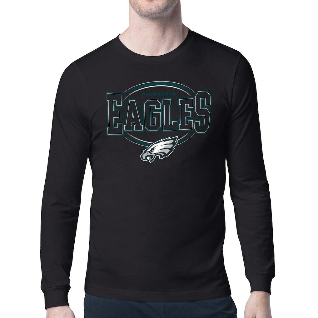 Philadelphia Eagles Starter Team Track Graphic Long Sleeve T-Shirt - Black online