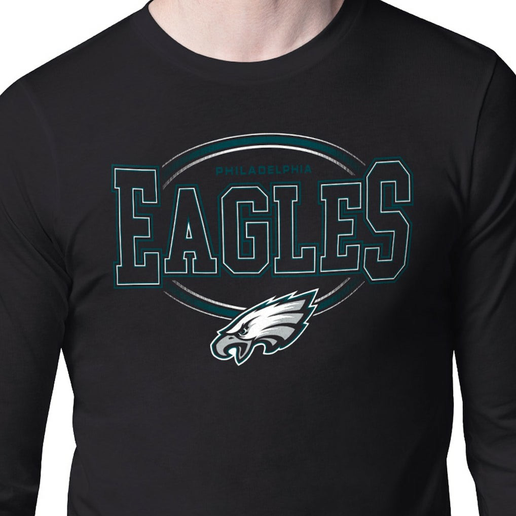 Philadelphia Eagles Starter Team Track Graphic Long Sleeve T-Shirt - Black online