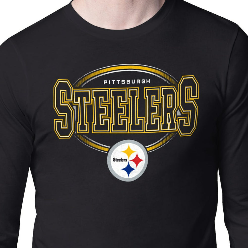 Pittsburgh Steelers Starter Team Track Graphic Long Sleeve T-Shirt - Black online