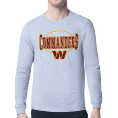 Washington Commanders Starter Team Track Graphic Long Sleeve T-Shirt - Heather Gray online