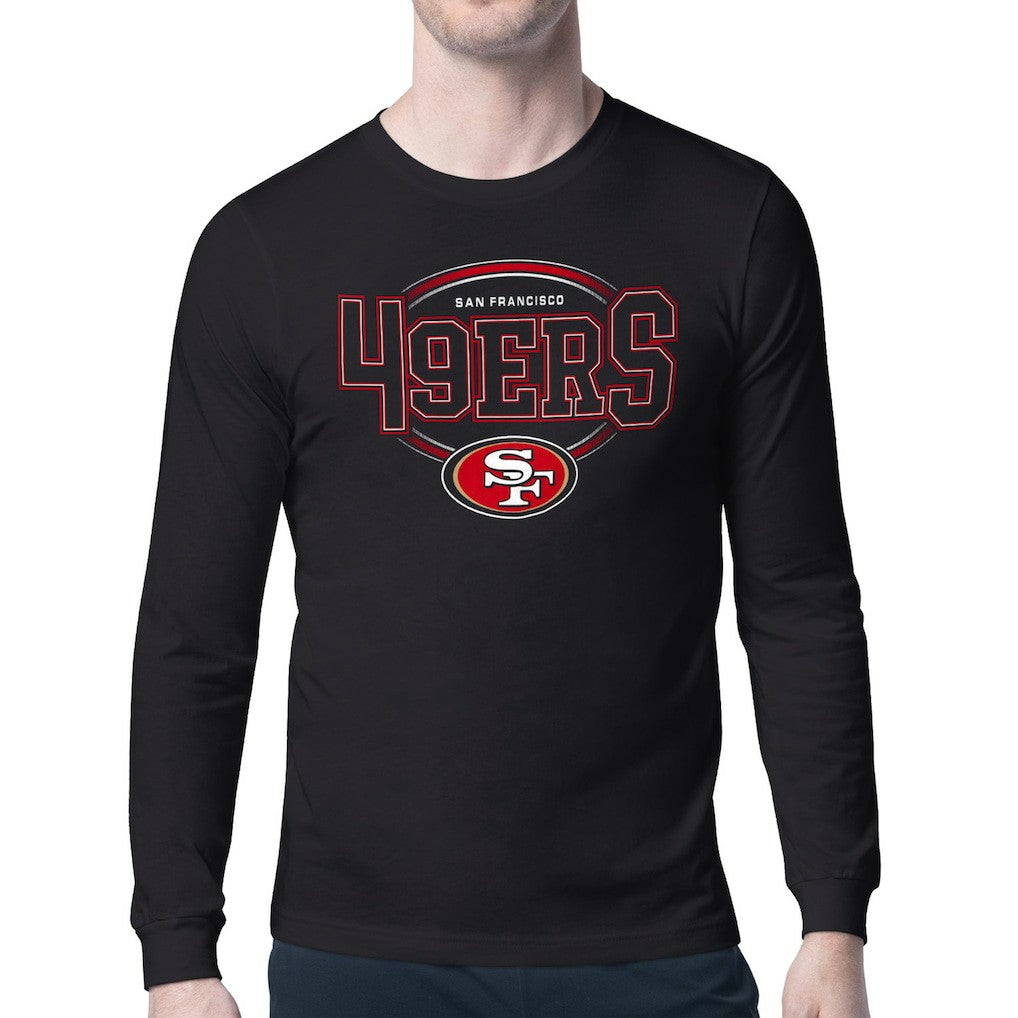 San Francisco 49ers Starter Team Track Graphic Long Sleeve T-Shirt - Black sale