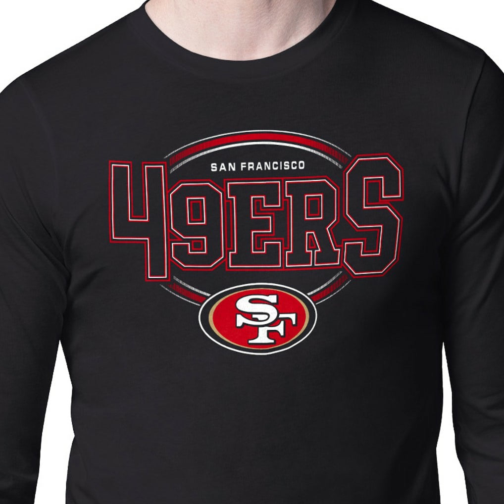 San Francisco 49ers Starter Team Track Graphic Long Sleeve T-Shirt - Black sale