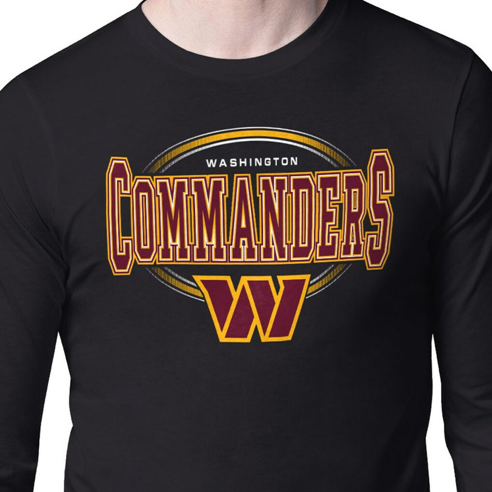 Washington Commanders Starter Team Track Graphic Long Sleeve T-Shirt - Black for sale