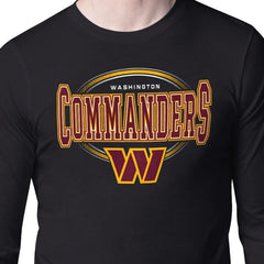 Washington Commanders Starter Team Track Graphic Long Sleeve T-Shirt - Black for sale