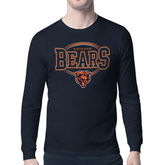 Chicago Bears Starter Team Track Graphic Long Sleeve T-Shirt - Navy sale