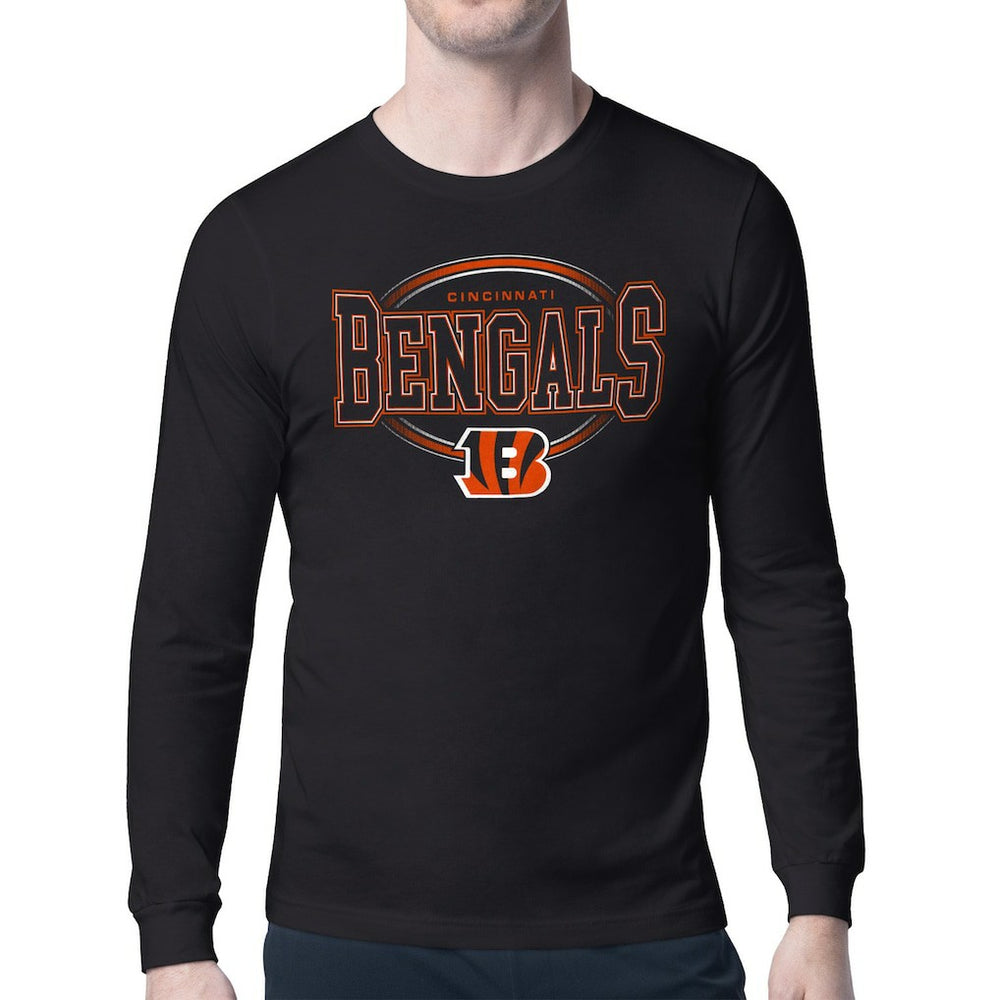 Cincinnati Bengals Starter Team Track Graphic Long Sleeve T-Shirt - Black for sale