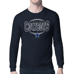 Dallas Cowboys Starter Team Track Graphic Long Sleeve T-Shirt - Navy online
