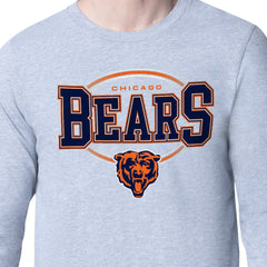 Chicago Bears Starter Team Track Graphic Long Sleeve T-Shirt - Heather Gray on sale
