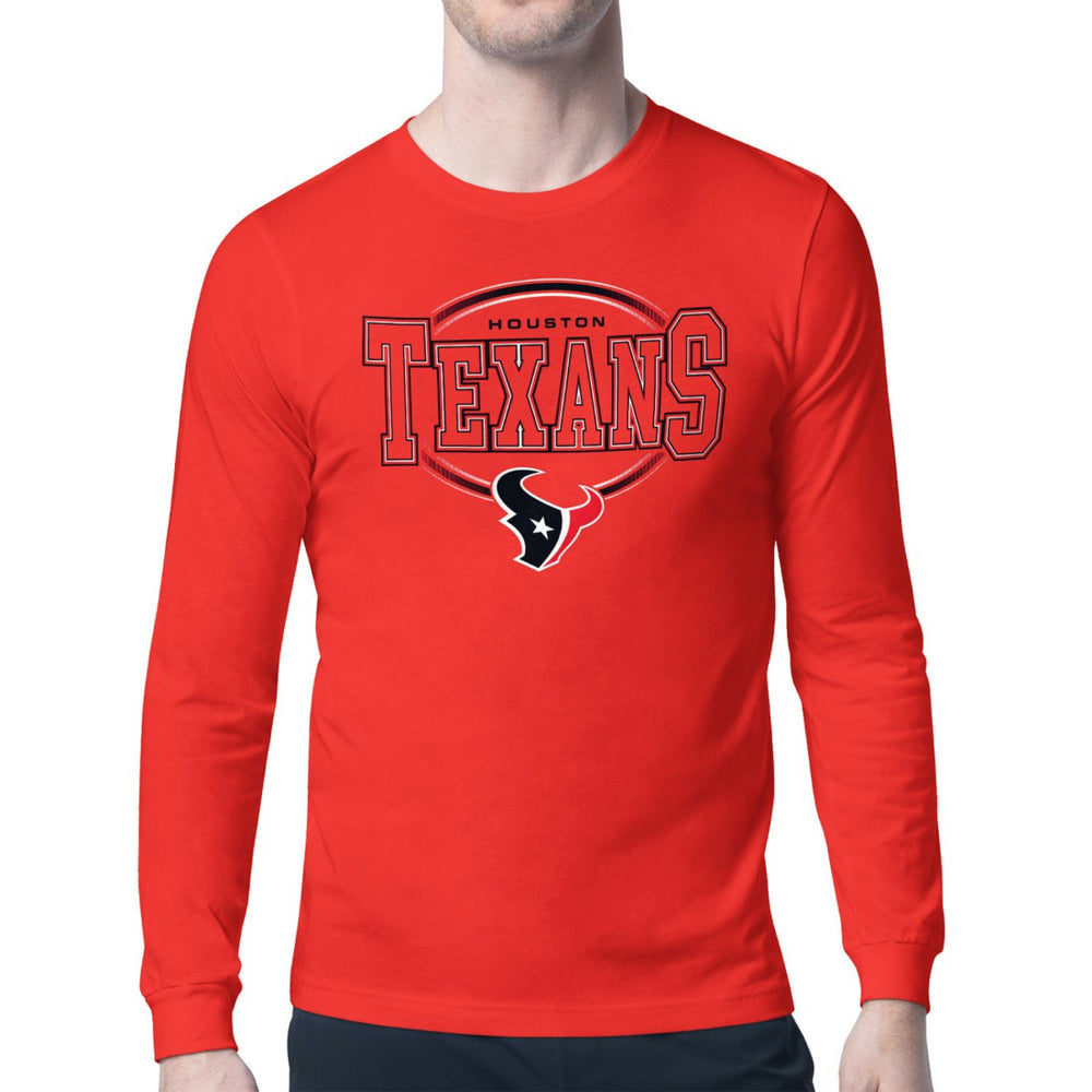 Houston Texans Starter Team Track Graphic Long Sleeve T-Shirt - Red online