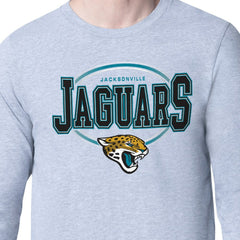 Jacksonville Jaguars Starter Team Track Graphic Long Sleeve T-Shirt - Heather Gray outlet