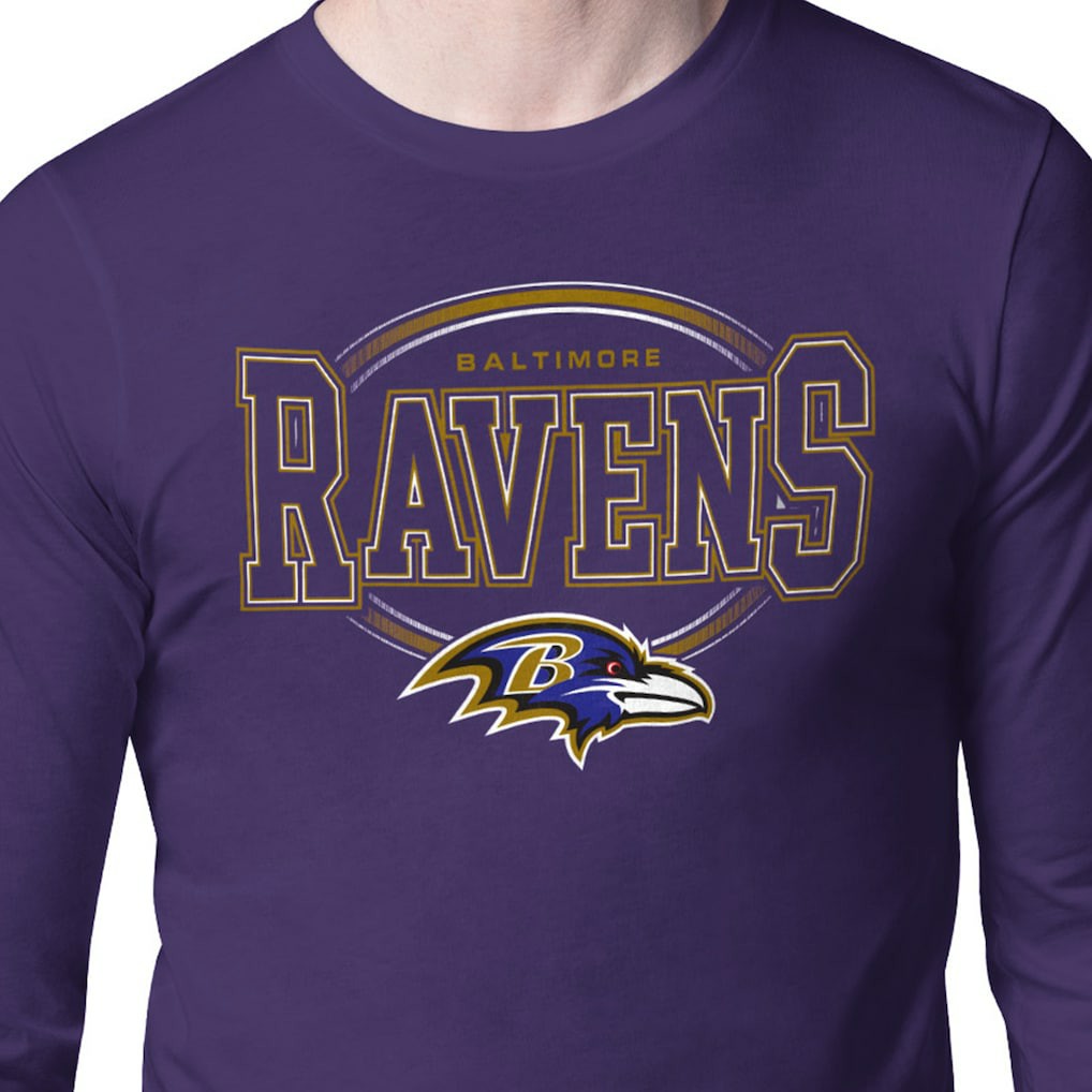 Baltimore Ravens Starter Team Track Graphic Long Sleeve T-Shirt - Purple for sale