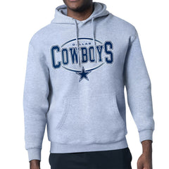 Dallas Cowboys Starter Team Track Graphic Pullover Hoodie - Heather Gray sale
