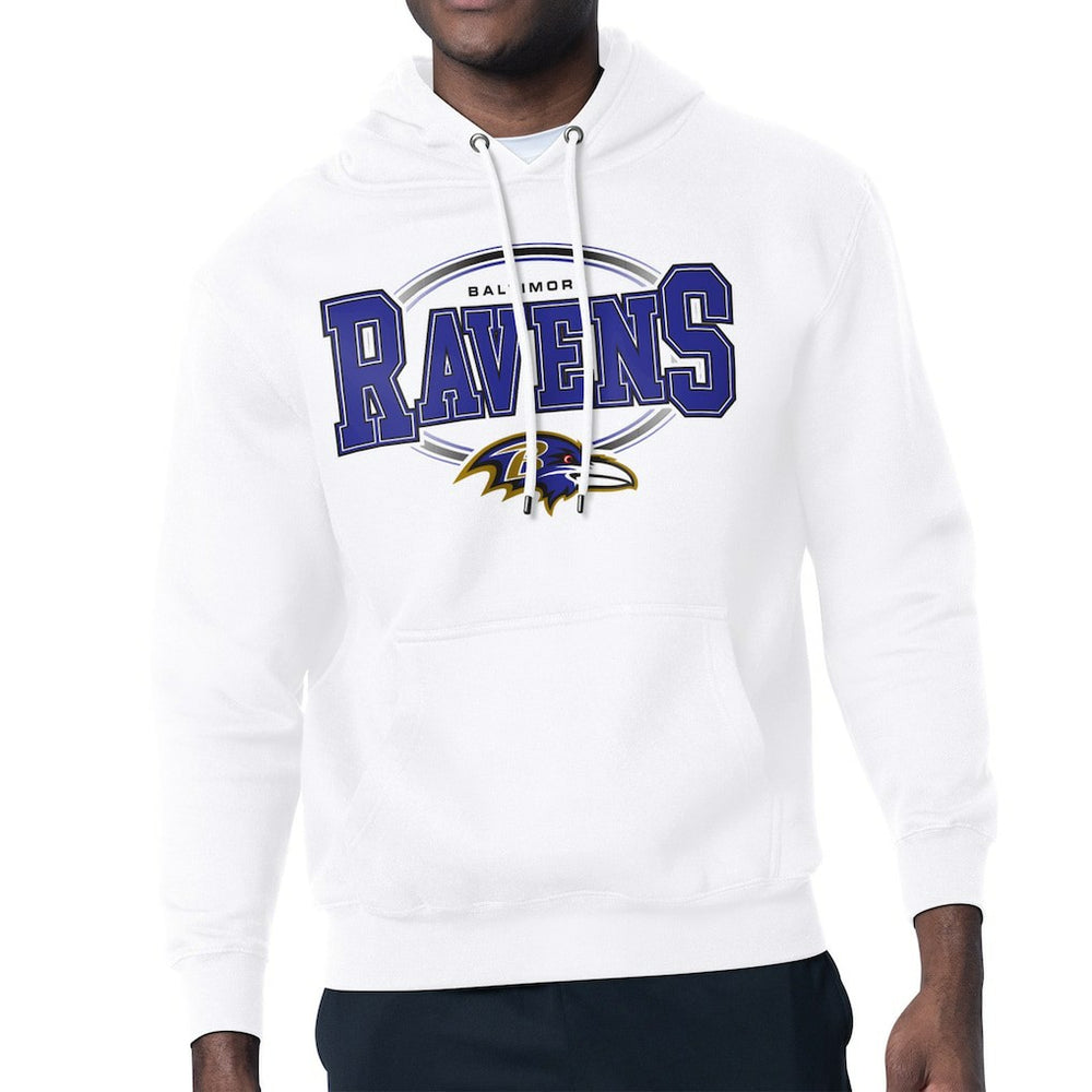 Baltimore Ravens Starter Team Track Graphic Pullover Hoodie - White for sale