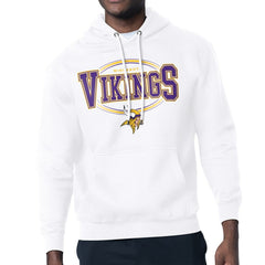 Minnesota Vikings Starter Team Track Graphic Pullover Hoodie - White cheap