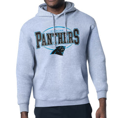 Carolina Panthers Starter Team Track Graphic Pullover Hoodie - Heather Gray sale