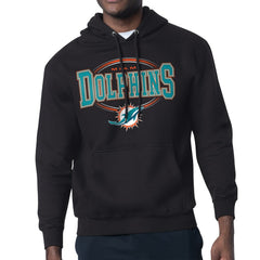 Miami Dolphins Starter Team Track Graphic Pullover Hoodie - Black on sale