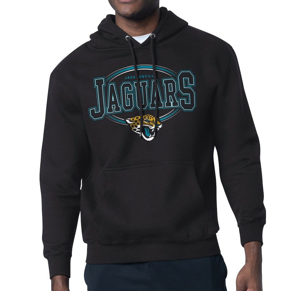 Jacksonville Jaguars Starter Team Track Graphic Pullover Hoodie - Black cheap