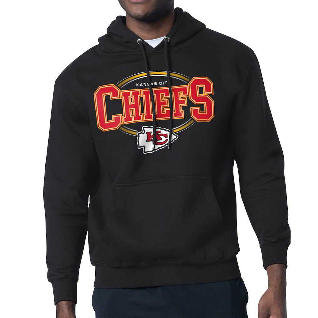 Kansas City Chiefs Starter Team Track Graphic Pullover Hoodie - Black online