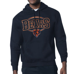 Chicago Bears Starter Team Track Graphic Pullover Hoodie - Navy sale