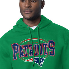 New England Patriots Starter Team Track Graphic Pullover Hoodie - Kelly Green sale