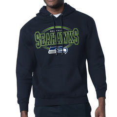 Seattle Seahawks Starter Team Track Graphic Pullover Hoodie - College Navy discount