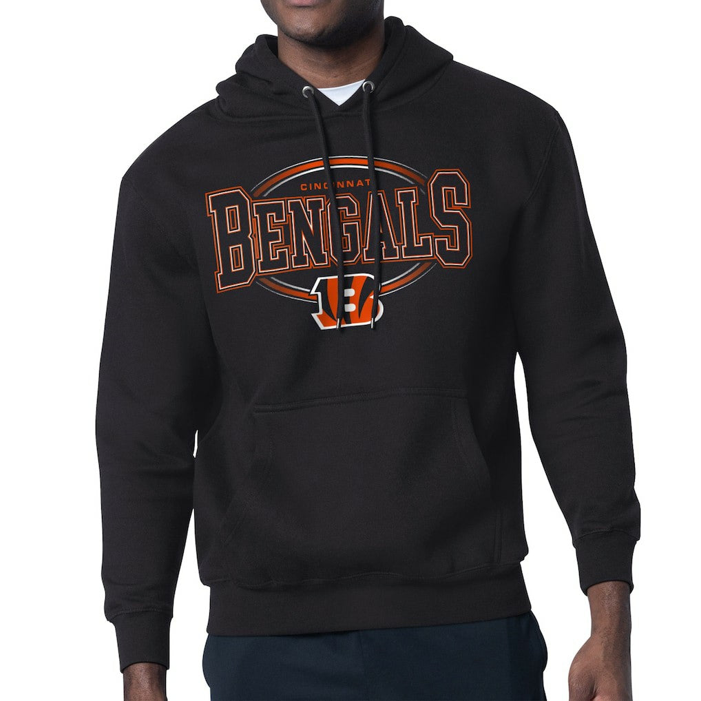 Cincinnati Bengals Starter Team Track Graphic Pullover Hoodie - Black sale