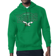 Philadelphia Eagles Starter Team Track Graphic Pullover Hoodie - Kelly Green cheap