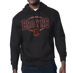 Cleveland Browns Starter Team Track Graphic Pullover Hoodie - Black outlet