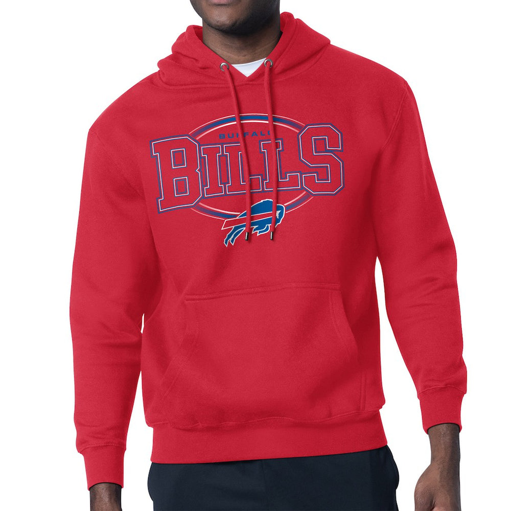 Buffalo Bills Starter Team Track Graphic Pullover Hoodie - Red discount