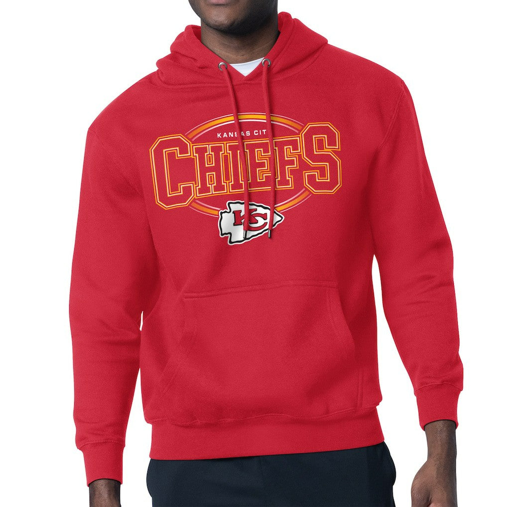 Kansas City Chiefs Starter Team Track Graphic Pullover Hoodie - Red sale