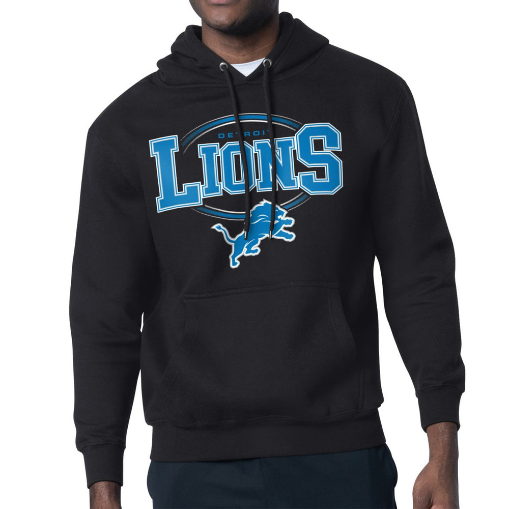 Detroit Lions Starter Team Track Graphic Pullover Hoodie - Black for sale