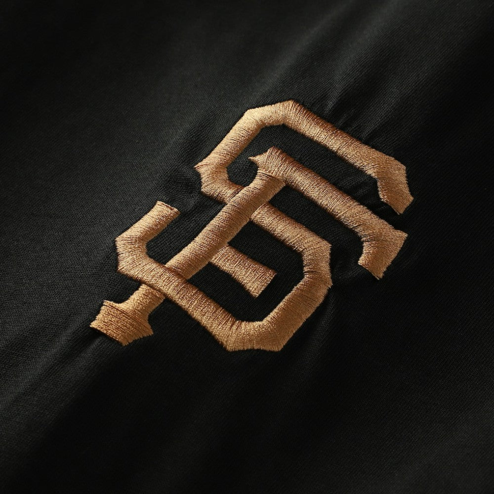 San Francisco Giants Bronze Logo with Cross Bats Established T-Shirt - Black | New Era