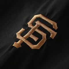 San Francisco Giants Bronze Logo with Cross Bats Established T-Shirt - Black | New Era