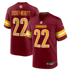 Jacory Croskey-Merritt Washington Commanders Team Game Jersey - Burgundy | Nike on sale